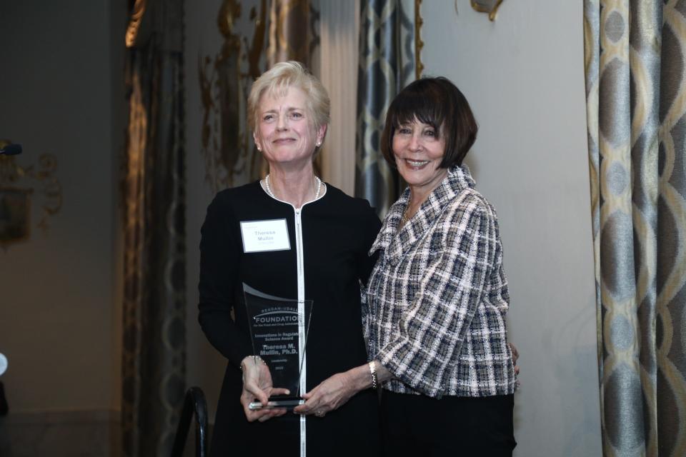 Foundation Board Chair Ellen V. Sigal, PhD and Theresa M. Mullin, PhD